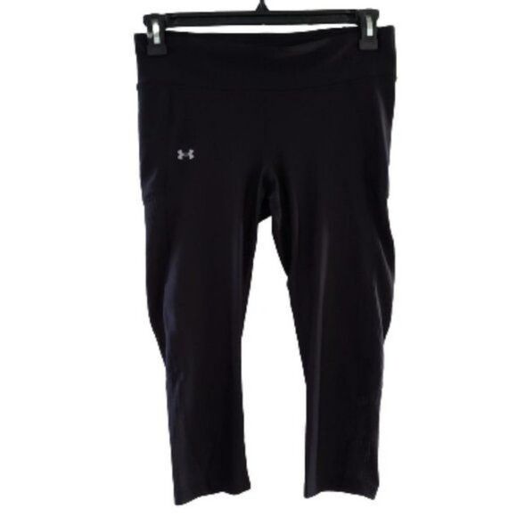 Women's Under Armour Mesh Inset Capris Medium - Picture 1 of 8